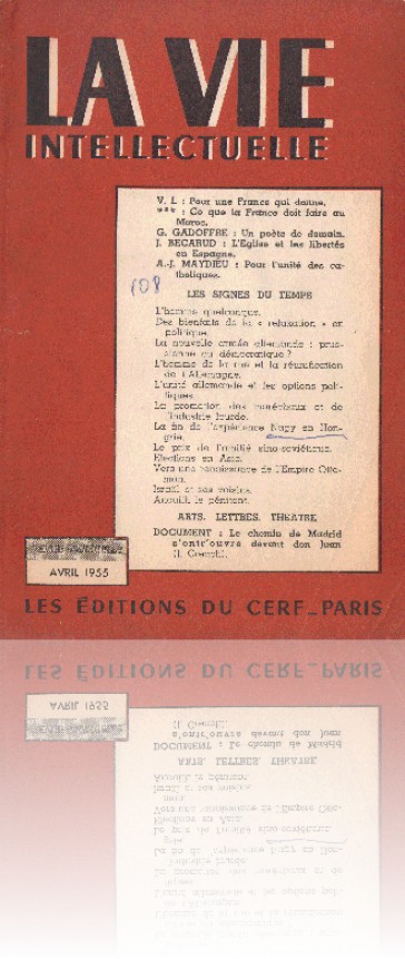 1955 áprilisában Nagy Imre leváltásáról, <em>a Nagy kísérlet végé</em>ről tudósít Franciaországban